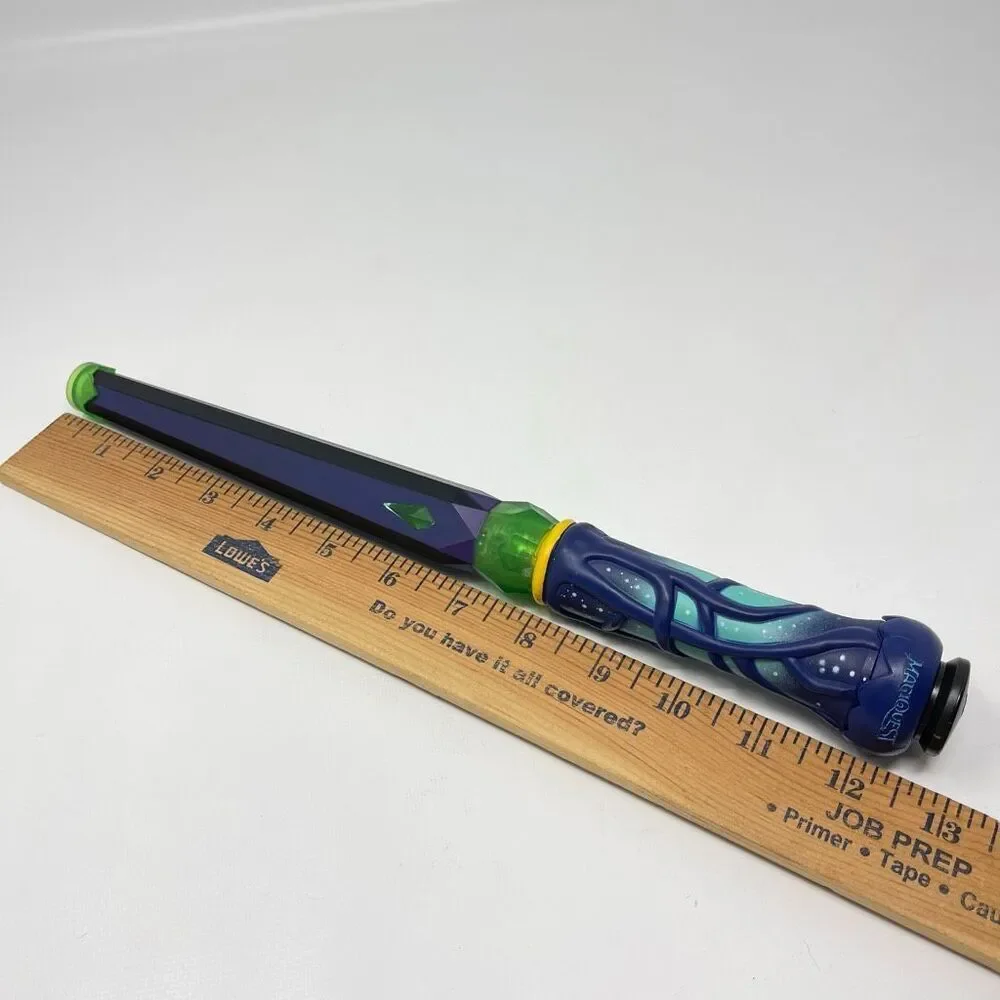 MagiQuest Great Wolf Lodge Wand Green Gem Purple Blue Vine Works 2022 No Topper